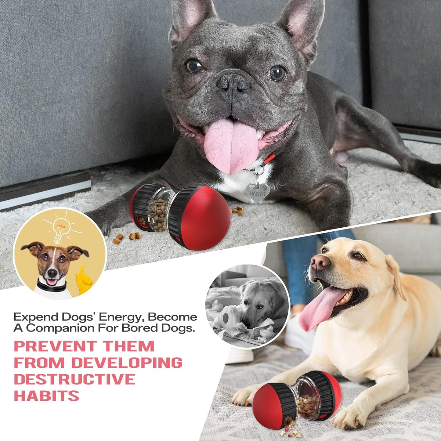 Köschner™ Interactive Slow Feeder Puzzle Ball for Dogs